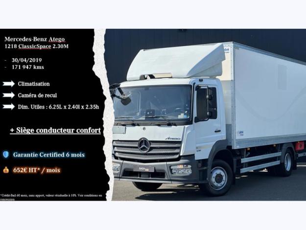 MERCEDES-BENZ SAGA Trucks Occasions Offre crédit-bail, 0€ d'apport  