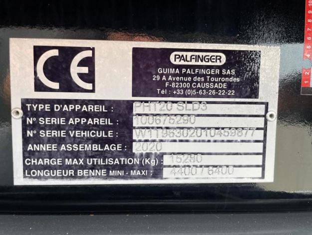 MERCEDES-BENZ Actros 2540 6x2 Bras Palfinger  