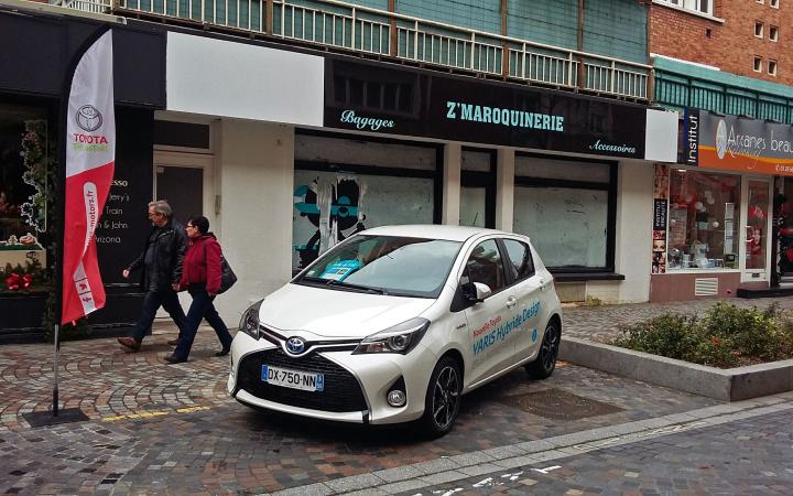 Des Toyota au marché de Noël de Dunkerque