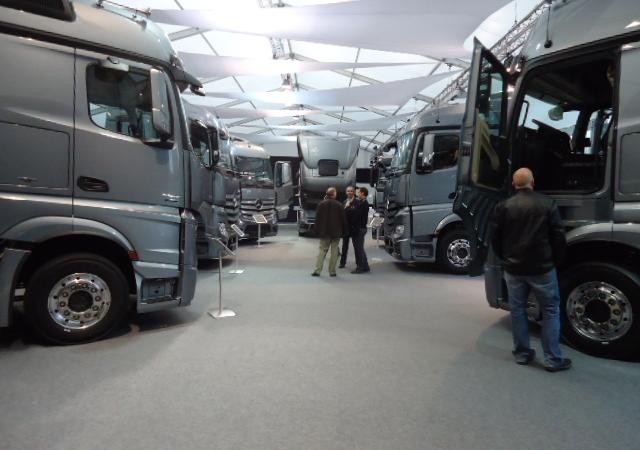 Présentation du Nouvel Actros à Satory