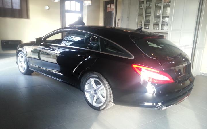 Essais du CLS Shooting Brake au Château de la Barbinière