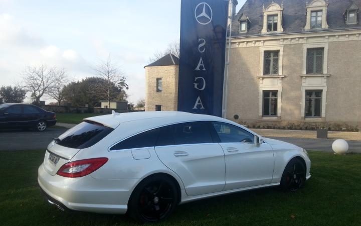 Essais du CLS Shooting Brake au Château de la Barbinière