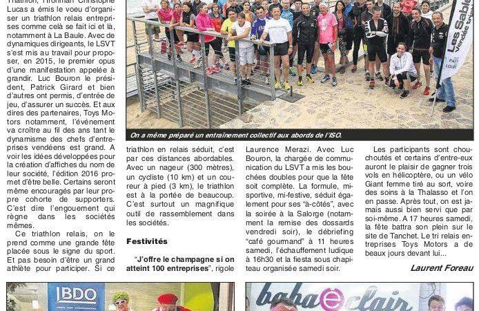 TRIATHLON DES ENTREPRISES TOYS MOTORS 2016