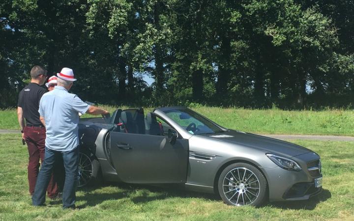 Présentation des cabriolets au Domaine de la Cantinière