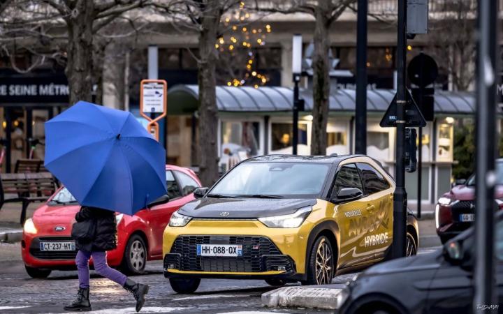 La nouvelle Toyota Aygo X en balade au Havre