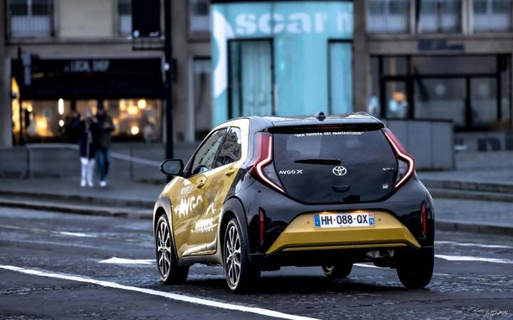 La nouvelle Toyota Aygo X en balade au Havre