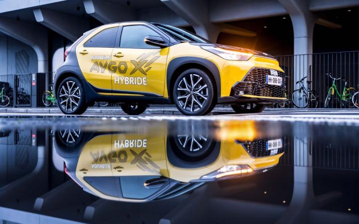 La nouvelle Toyota Aygo X en balade au Havre