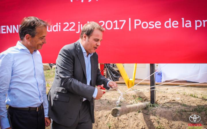 Toys Motors Valenciennes : Pose de la première pierre