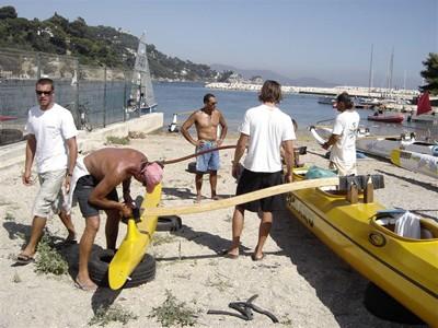 L'équipe Sablaise 3ème sur la Course Internationale de Pirogues à Toulon!