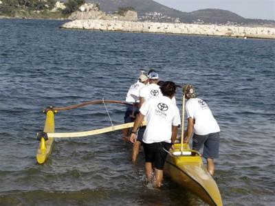 L'équipe Sablaise 3ème sur la Course Internationale de Pirogues à Toulon!