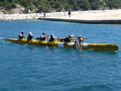 L'équipe Sablaise 3ème sur la Course Internationale de Pirogues à Toulon!