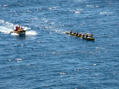 L'équipe Sablaise 3ème sur la Course Internationale de Pirogues à Toulon!