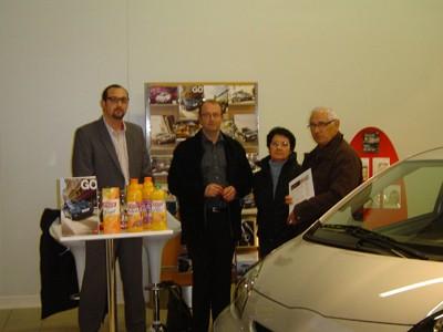 Remise des clefs de l'Aygo gagnée grâce à Toyota France en partenariat avec Jocker