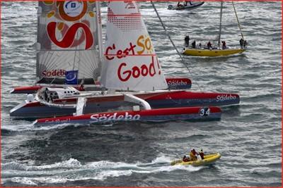 Suivez Thomas Coville et son trimaran Sodebo sur la Route du Rhum