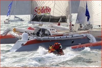 Suivez Thomas Coville et son trimaran Sodebo sur la Route du Rhum