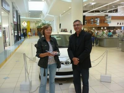 Remise des clefs de l'Aygo gagnée à Saint Gilles Croix de Vie