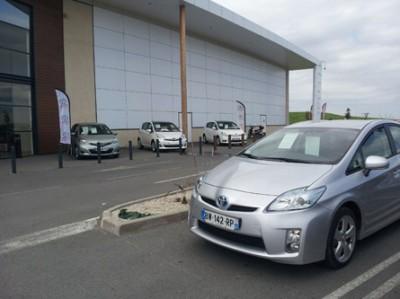 Toyota Toys Motors expose au Super U de Loches.