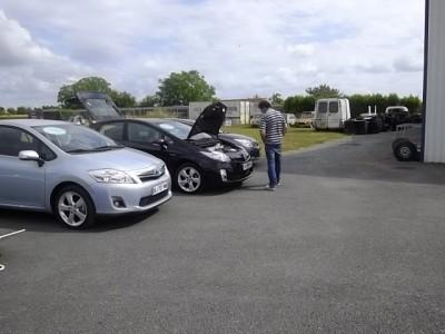 Journée d'exposition de la gamme Toyota en partenariat avec le garage Grousset