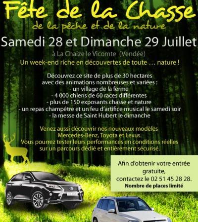 Invitation à la Fête de la Chasse, de la Pêche et de la Nature les 28 et 29 juillet 2012 !