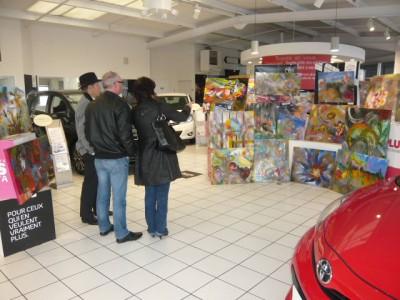 Exposition de peinture en concession de Saintes