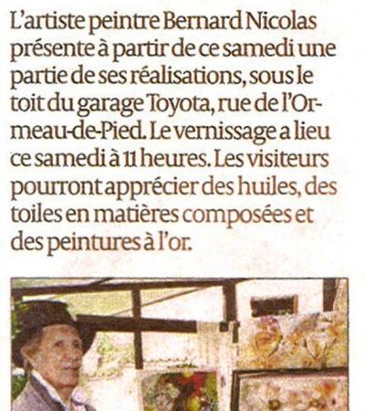 Exposition de peinture en concession de Saintes