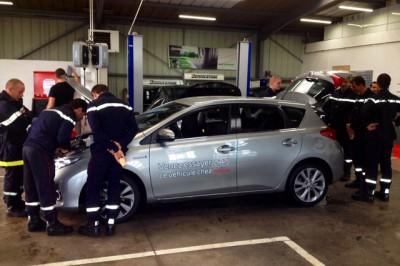 Visite des pompiers à Rochefort