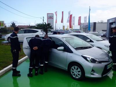 Visite des pompiers à Rochefort
