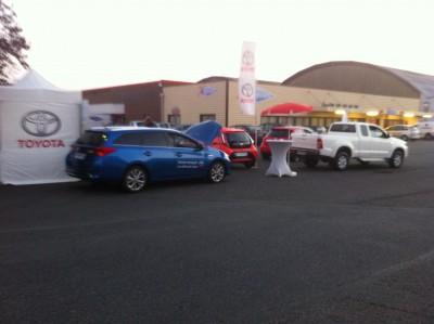 Exposition Toyota au marché de gros à Tours
