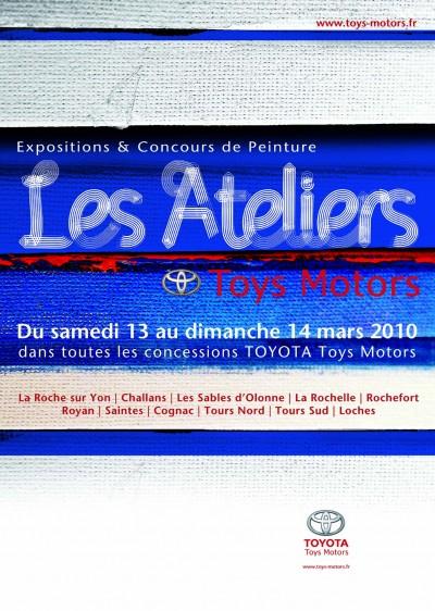 Du 13 au 20 Mars Toyota Toys Motors La Rochelle(17) et Rochefort exposent Catherine Dowmont et Laurent Adouch