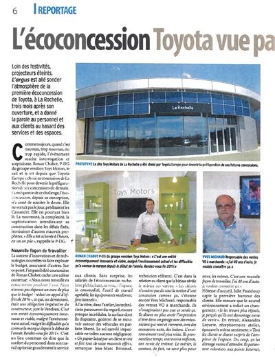 Article de Presse : l'ARGUS