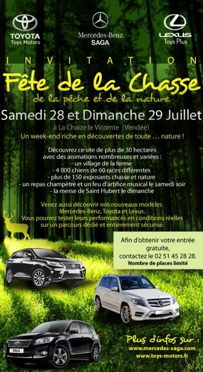 Invitation à la Fête de la Chasse, de la Pêche et de la Nature les 28 et 29 juillet 2012 !