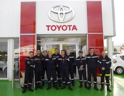 Visite des pompiers à Rochefort