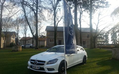 Essais du CLS Shooting Brake au Château de la Barbinière