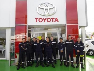 Visite des pompiers à Rochefort