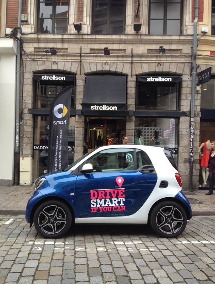 La smart fortwo à Lille...